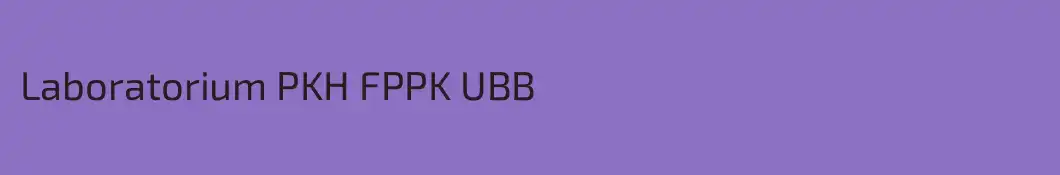 Laboratorium PKH FPPK UBB